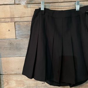 Black Pleated Skirt